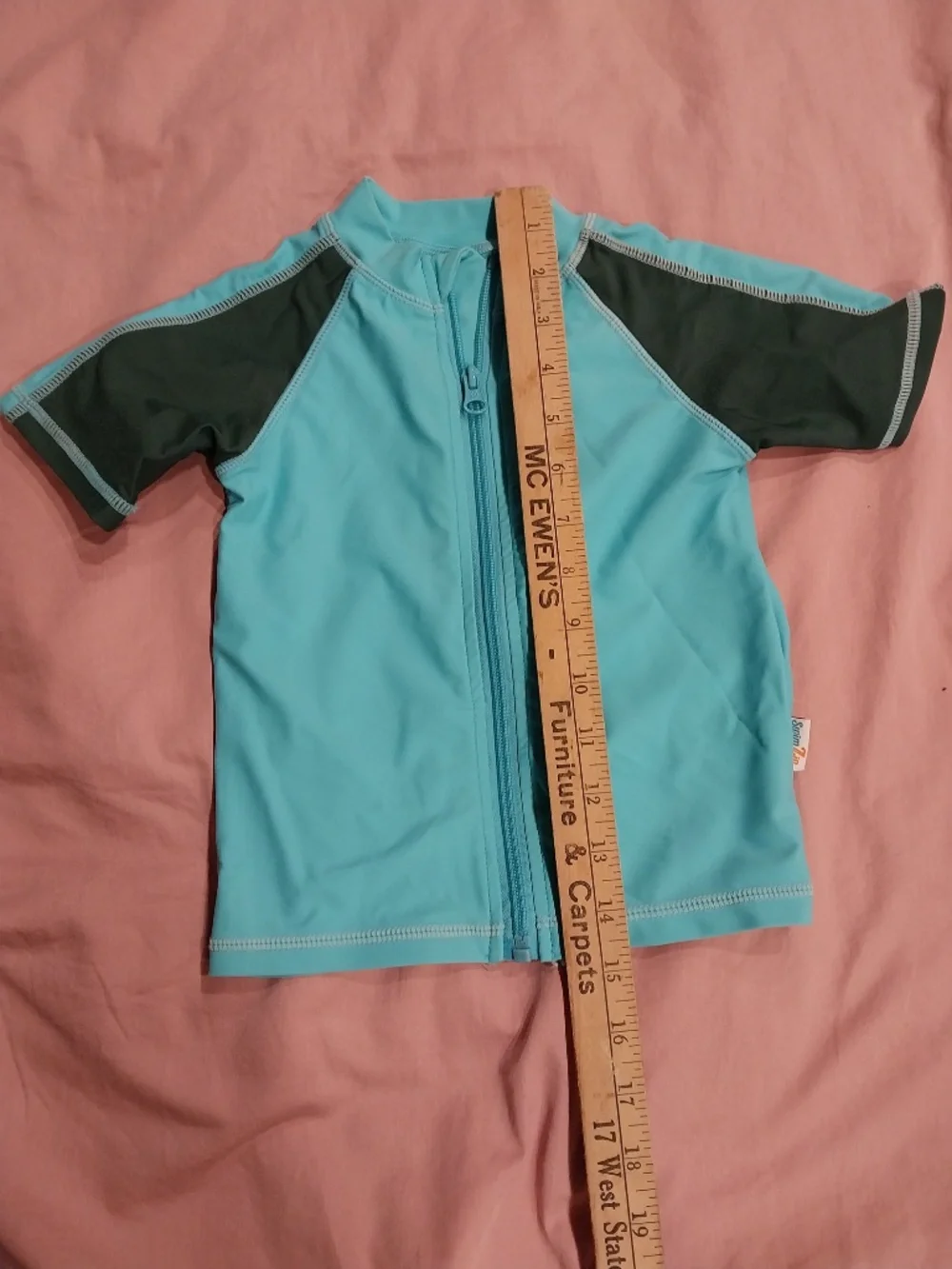 SwimZip Short Sleeve Rash Guard for Toddler
